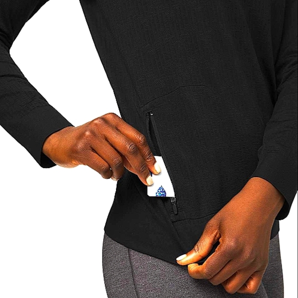 NWOT Lululemon Rest Less Hoodie *Relaxed Fit Black / Black Jacquard. Size XXS/2. - Picture 4 of 5